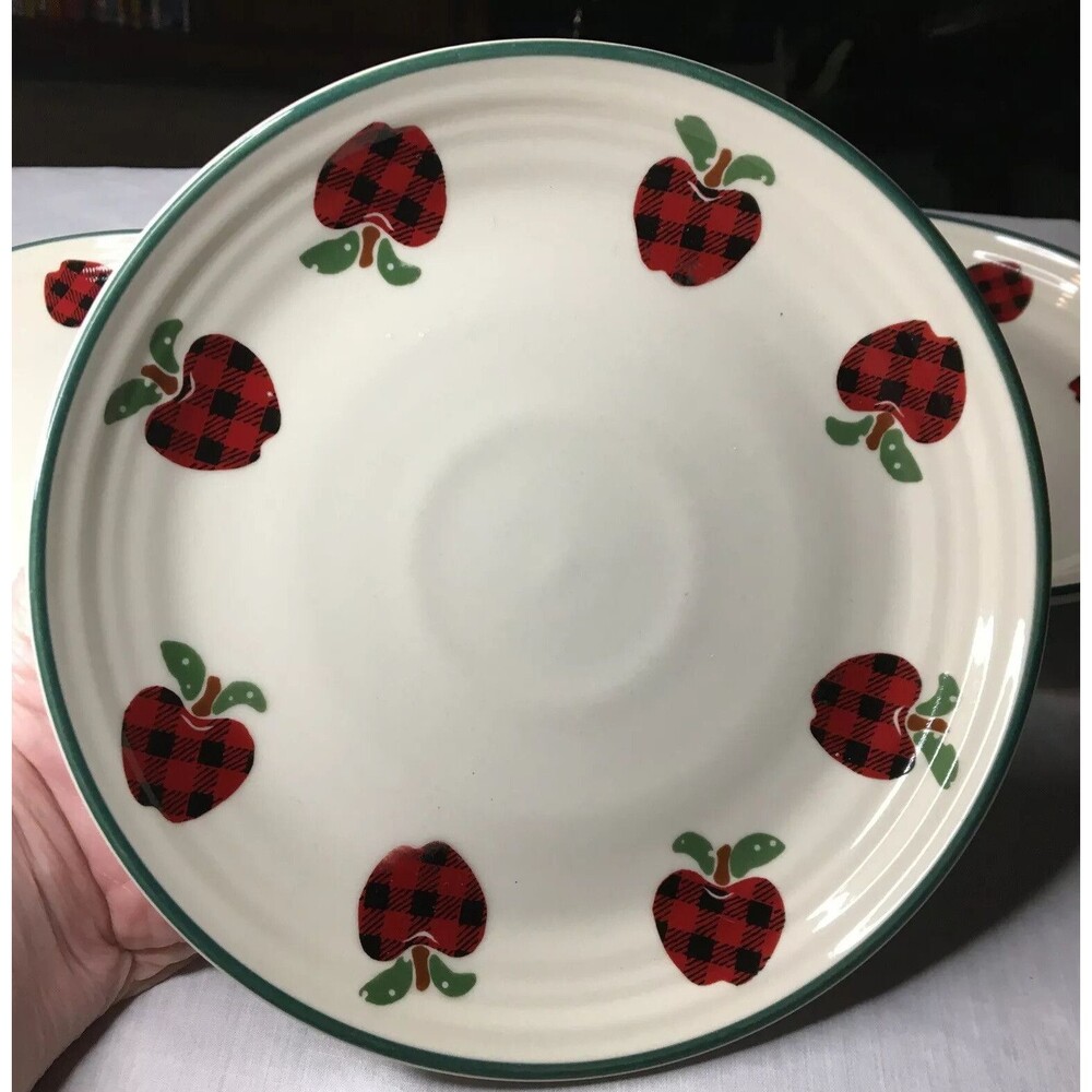 International China "APPLEJACK" Set/3 Salad Plates Ingleman Design 7 3/4